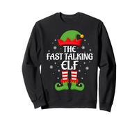 Fast Talking Elf Xmas Family Matching Elf Squad Christmas Sweatshirt