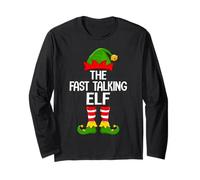Fast Talking Elf Xmas Matching Family Elf Squad Christmas Long Sleeve T-Shirt