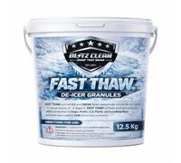 Fast Thaw De-Icer Granules Ice Melt - Instant Ice & Snow Melt, Effective to -30°C, Safe on Concrete & Tarmac,Driveways, Paths & Commercial Use- Alternative to Rock Salt Coverage Upto 250m² (12.5 Kg)
