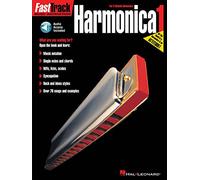 FAST TRACK HARMONICA BOOK ONE BOOK (Fast Track (Hal Leonard)) ( Download code included) (Includes Online Access Code): For Diatonic Harmonica