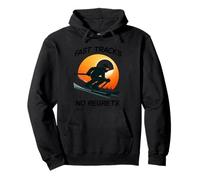 Fast Tracks No Regrets Downhill Skiing Pullover Hoodie
