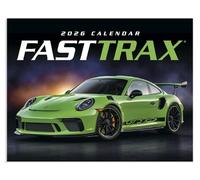 Fast Trax Super Car 2026 Hanging Wall Calendar - 19" x 11" (Open) 2026 Monthly Appointment Planner and Organizer. Upscale dream sports cars!