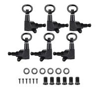 Fast Tuning Stability Pegs for Acoustic and Electric Guitar, Includes Locking Machine Heads, Guitar Tuners, and Accessories (Black),General Guitar Accessories