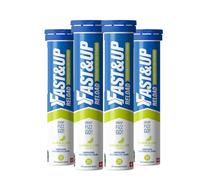 Fast&Up Reload Electrolyte Tablets, 80 Effervescent Tablets, Lemon & Lime Flavour, Rapid Hydration & Energy, with Vitamin C & B12, Vegan