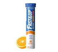 Fast&Up Reload Electrolytes, Orange + Caffeine Flavour, 20 Effervescent Tablets, Rapid Hydration & Energy, with Vitamin C & B12, Vegan