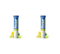 Fast&Up Reload - Energising Electrolyte Drink - Lemon & Lime Flavour - 20 Effervescent Hydration Tablets - Added Vitamin C & B12 - Vegan (Pack of 2)