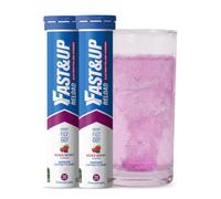 Fast&Up Reload - Energising Electrolyte Drink - Mixed Berry Flavour - 20 Effervescent Hydration Tablets - Added Vitamin C & B12 - Vegan (Pack of 2)