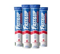 Fast&Up Reload - Energising Electrolyte Drink - Strawberry Flavour - 80 Effervescent Hydration Tablets - Added Vitamin C & B12 - Vegan