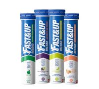 Fast&Up Reload - Variety Pack - 80 Effervescent Tablets - Instant Electrolytes for Rapid Hydration & Energy - Added Vitamin C & B12 for Performance, Wellbeing, Travel & Recovery - Vegan