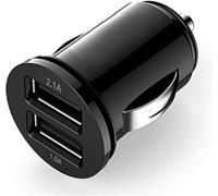 Fast USB Car Charger Dual Port Car Adapter 12V/24V Cigarette Lighter Socket Charging Plug Compatible with i-Phone, Samsung and Android phones (3 Pack)