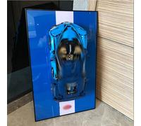 Fast wall mounting Display Frame for LEGO speed F1 10 in1 Car Model - Collector's Gift Racing Art Frame, Compatible with speed F1 Champions (Model Not Included) (42083 Buga*tti Chiron)