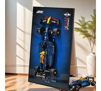 Fast wall mounting Display Frame for LEGO speed F1 10 in1 Car Model - Collector's Gift Racing Art Frame, Compatible with speed F1 Champions (Model Not Included) (42206 Oracle Red Bull RB20 F1)