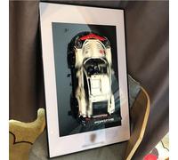 Fast wall mounting Display Frame for LEGO speed F1 10 in1 Car Model - Collector's Gift Racing Art Frame, Compatible with speed F1 Champions (Model Not Included) (42096 Pors*che 911 RSR)