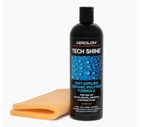 FAST Wet-Applied Coating. One 5-Minute Application to Shine and Protect ALL Exterior Car Surfaces - Tech Shine 16oz Bottle & Pad by Aerolon