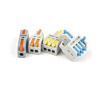 Fast Wire Connector Easy Quick Wiring Conductor Connector Compact Splicing Push-in Terminal Home junction box IDGTTLDF(D1-4O 25PCS)