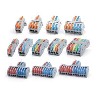 Fast Wire Connector Push-in Electrical Terminal Block Universal Splicing Wiring Cable Connectors For Cable Connection SPL 5Pcs(D2-4 5PCS)