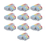 Fast Wire, Ground Circuit Terminal Blocks Tor 10Pcs Block Clamp 3 in 9 Out 3-in-9-Out Quick Wiring W Electrical Tors LT 933 Connectors LT-933
