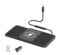 Fast Wireless Car Charger Pad for Renault Captur Arkana Austral Koleos Kiger, Non Slip Mobile Charging Mat Smart Waterproof Automatic Sensor Iphone An-Droid,normal-30cm cable Type-C plug