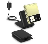 Fast Wireless Charger for Samsung Z Flip - Foldable Travel Charging Station, Compatible with Samsung Galaxy Z Flip 6/Flip5/Flip4 Series and Motorola Razr+ (Adapter PD 20watt Included)