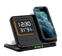 Fast Wireless Charging Station - 5-In-1 Foldable Dock, Multiple Devices Smart Secure Charger | Optimal Internal Circuit Design Maximizes Charging Efficiency, Ideal for Phones Tablets Home Workplace