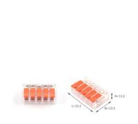 Fast Wiring Connector Compact Wire Connector Plug-in Wire Terminal block Home Connector 6.0mm2 IDGTTLDF(615T,5PCS)