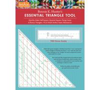 fast2cut® Bonnie K. Hunter's Essential Triangle Tool : Quickly Make Half-Square, Quarter-Square, Flying Geese & Bonus Triangles