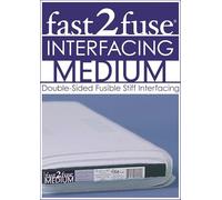 fast2fuse Medium Bolt 20" x 10 yards: Double-Sided Fusible Stiff Interfacing