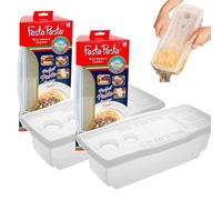 Fasta Pasta Microwave Pasta Cooker, 2 Pack - The Original No Mess, Sticking or Waiting For Boil