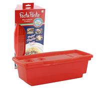 Fasta Pasta Microwave Pasta Cooker - The Original (red) - No Mess, Sticking Or W