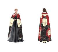 (Fastball Ball Pitcher) Unisex Hooded Cloak Cape Robe Cosplay Halloween Christmas Fancy Dress Costumes For Adults