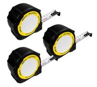 FastCap ProCarpenter 25' Metric/Standard Tape Measure, 3-Pack with Heavy Duty Belt Clip, Pencil Sharpener, and Writeable Surface