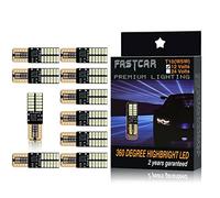 Fastcar Car led Canbus T10 W5W wedge bulbs 24 leds 4014SMD for clearance light reading light door light (ICE Blue)