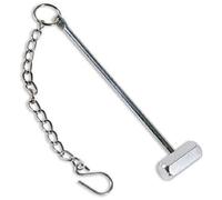 Fastcar Emergency Glass Breaking Hammer - Silver, 0.45kg, Flat Head, Chain Included