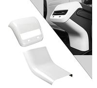 FASTCHE Fit for 2017-2023 Tesla Model 3 / Model Y Rear Air Condition Vent Cover Trim Anti Kick Cover Protectorr for Tesla Model 3 / Y Accessories (White)