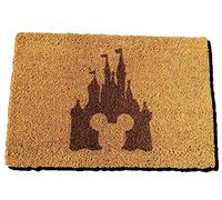 FastCraft DISNEY CASTLE INSPIRED MICKEY MOUSE WELCOME DOOR MAT 60x40 cm COIR DOORMAT OUTDOOR INDOOR ENTRANCE RUG PRESENT HOUSE WARMING GIFT