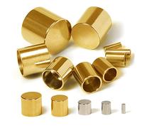 Fastener End Caps Stainless Steel 2-10mm Crimp End Caps Round Cap Accessory for DIY Jewelry Terminal Making 50pcs (Color : A-Gold Color, Size : 6.0mm Hole)