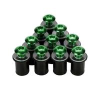 Fastener Nuts Windscreen Windshield Screw Mounting Bolts For GSXR GSX-R 600 750 1000 K1 K2 K3 K4 K5 K6 K7 K8 K9 K11 Screws Nuts(GREEN)