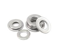 Fastener Washers 1-100Pcs Standard Flat Gasket M2 M2.5 M3 M4 M5 M6 M8 M10 M12 M14 M16 M18 M20 M22 M24 M27 M30 Sliver Washer Stainless Steel Plain Gasket Rings Ring DIN125(M2.5x6x0.5 100pcs)