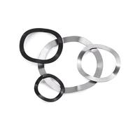 Fastener Washers 10-100Pcs 65# Manganese Steel M3 -M118 Wave Gasket 3/5/6/7 Wave Crest Type Rings Spring Gasket(304 steel M31x39x0.4,100pcs)