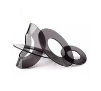 Fastener Washers 100Pcs M2 M2.5 M3 M4 M5 M6 M8 M10 Black Soft Plastic PVC Transparent Insulating Plain Rings Ring Spacer Flat Gasket(M2x5x1mm(100pcs))