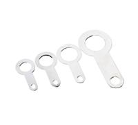 Fastener Washers 100Pcs Silver-plated Copper Single Head Soldering Terminal M2.2 - M8.2 Circular Weld Gasket Welding Sheet Soldering Lug(2.2-100PCS)