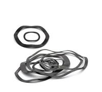 Fastener Washers 10pcs Wavy Spring Crinkle Washers 65Mn Manganese Three Wave Crest Black Rings Spring Rings Elastic Washers 0.25/0.3/0.4/0.5/0.6 (Size : M30 x 39 x 0.5, Color : 10PCS)