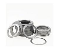 Fastener Washers 20pcs Stainless Steel Flat Gasket Ultrathin Rings Thin Shim Gasket M14 M15 M16 M17 M18 (Size : M17x22x0.2)