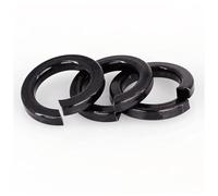 Fastener Washers 30-300Pcs Black Sliver Washer Stainless Steel Spring Split Lock Gasket Elastic Rings M2.5 M3 M4 M5 M6 M8 M10(Black 304,M5 (200pcs))