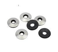 Fastener Washers 30-50Pcs M6.3 Waterproof Washers Anti-skid Washers Drill Tail Rings Composite Sealing Washers Plain Aluminium(M6.3x19mm,50Pcs)