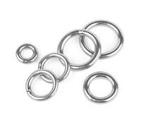 Fastener Washers 4/5pcs Sliver Washer Stainless Steel Ring Solid Welded O-circle Rust Ring Iron Ring Pull Ring Customizable Line Outrt Diameter 20mm~60mm (Color : 5mm (4Pcs), Size : 60mm)