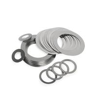Fastener Washers 5/10/20pcs M16-M60 Shim Sliver Washer Stainless Steel Adjusting Flat Gasket Axle Bearing Spacer Rings Thickness 0.1mm (Color : Thick 0.1mm, Size : M26x37 (10Pcs))