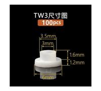 Fastener Washers 5/10/50/100pcs Screw Nylon Transistor Rings The Step T-Type Plastic Gasket Insulation Spacer Screw Thread Protector M3 M4 M5 M6 M8 M10 M12 M14 M16 (Size : TW3-M3 100PCS)