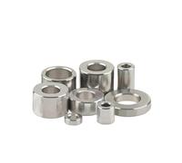 Fastener Washers 5/10pcs M8 Stainless Steel Unthreaded Bushing Gasket Round Hollow Standoff Spacer Rings Sleeve Length 2 3 4 5 6 8 10 12 16 20mm (Size : 8.2x16x20mm (10pcs))