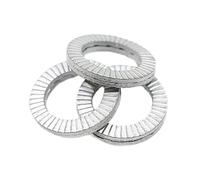 Fastener Washers 5-20Pairs SELF-LOCK Washers Genuine Wedge Stainless Steel Dacromet M3 M4 M5 M6 M8 M12 M14 M16 M18 M20 M22(Stainless Steel,M22 x5 pairs)